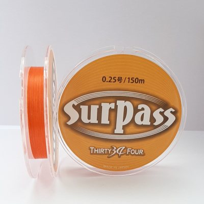 Плетёный шнур  Thirty34Four Surpass -№0,25, 150м -090