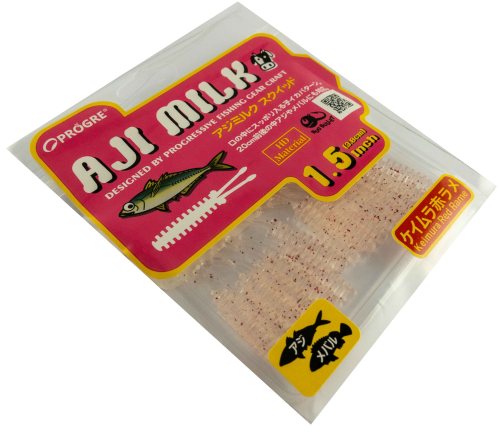 Силиконовые приманки Progre Aji Milk Squid 1,5" -Keimura Red Lame (154)