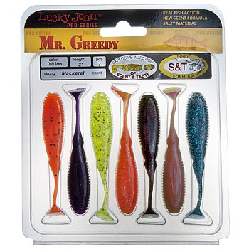 Виброхвосты LJ Pro Series Mister Greedy 3"