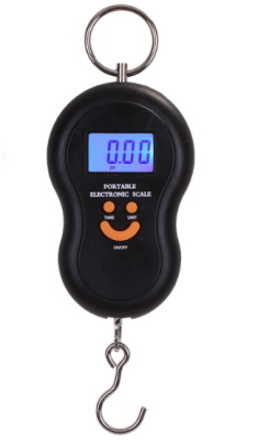 безмен) Portable Electronic Scale  (Весы электронные (безмен) Portable Electronic Scale -Black, 50кг(0-10кг, d=5г)